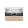 Тумба підвісна Qtap Robin 600х476х437 White/Whitish oak зі стільницею