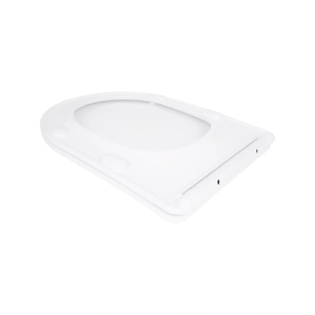 Сидіння для унітазу Qtap (Evia, Arvin, Leo 630) 410x330x22 мм, White, з мікроліфтом, Slim Duroplast, Quick Release