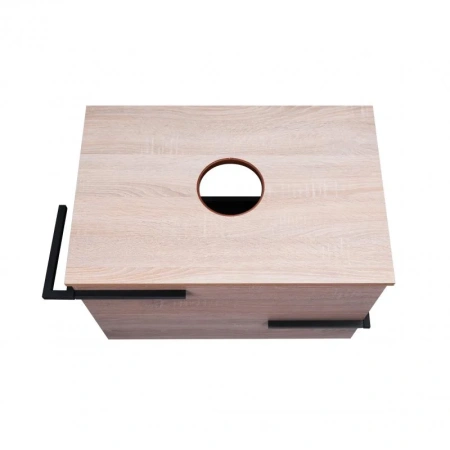 Тумба для підлоги Qtap Taurus 700х616х437 Whitish oak зі стільницею