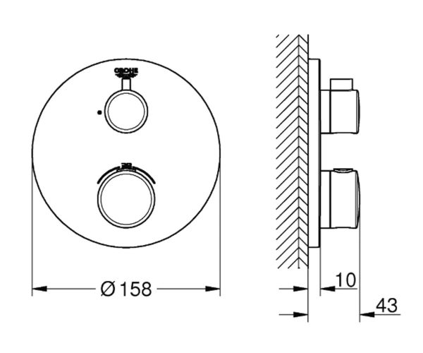 Термостат для душу GROHE GROHTHERM