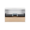 Тумба підвісна Qtap Robin 800х476х437 White/Whitish oak зі стільницею