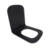 Сидіння для унітаза Qtap Tern 420х340х35 мм, Matt Black, з мікроліфтом, Slim Duroplast, Quick Release