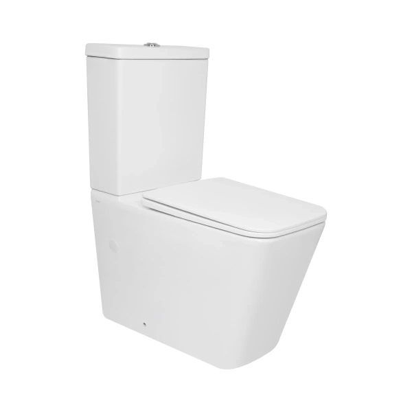 Унітаз підлоговий Qtap Crow Eco Ultra Quiet безобідковий з сідінням Soft-close