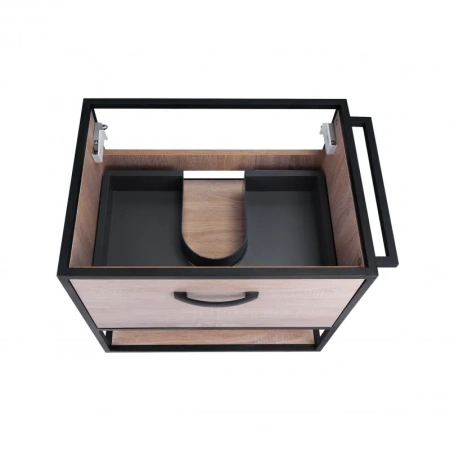 Комплект Qtap Taurus 600х580х437 Whitish oak тумба підвісна + раковина врізна
