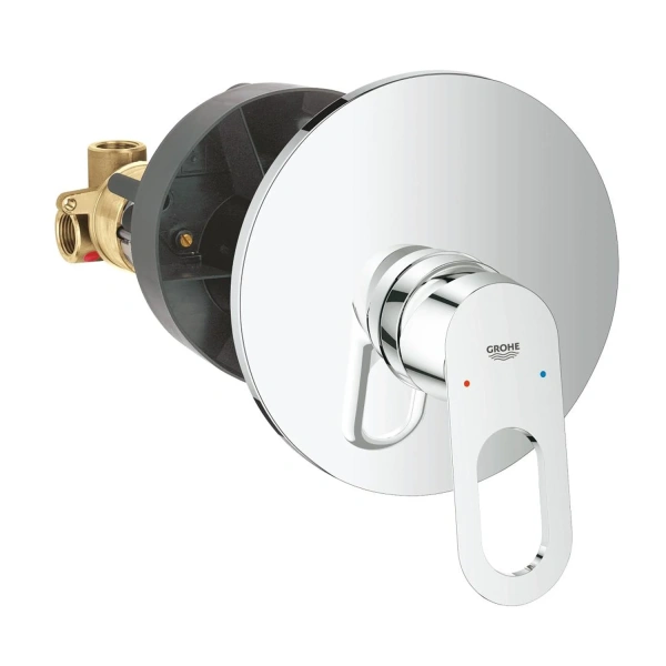 Фото Душова система Grohe Bauloop з гарнітуром Vitalio Comfort 110 і підключенням Vitalio