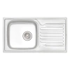 Кухонна мийка Qtap 78*43 Satin 0,8 мм