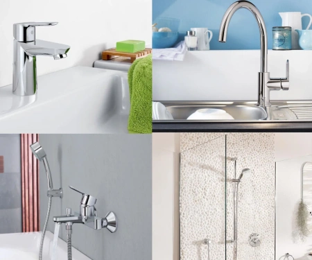 Фото Набір змішувачів 4 в 1 GROHE BAU EDGE