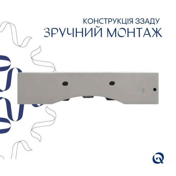 Раковина підвісна Nando LT 610х420х140 мм, White, прямокутна, без донного клапана Qtap QT12116146W