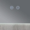 Дзеркало Qtap Taurus (TA1) 800×700 мм з LED-підсвічуванням Touch, з антизапотіванням, з димером, рег. темп. кольору (3000-6500K)