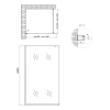 Душова перегородка Qtap Walk-In Standard.C8 100х200 см, скло Clear 8 мм, покриття CalcLess