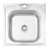 Кухонна мийка Lidz 5050 Decor 0,8 мм