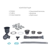 Фото Кухонна мийка з нержавіючої сталі Lidz 78*49L крило ліворуч 3,0/1,0 мм Brushed Steel + Кошик Lidz