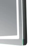 Дзеркало Qtap Mideya (MI2) 600х800 з годинником, з LED-підсвічуванням Touch, з антизапотіванням, димером, рег. яскравості