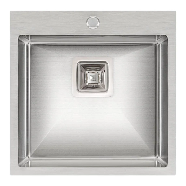 Кухонна мийка Qtap 50*50 Satin 2.7/1.0 мм