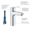 Фото Змішувач для раковини Grohe QuickFix Start M-Size з донним клапаном