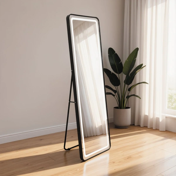 Дзеркало Qtap Gemini 500х1600 з LED-підсвічуванням Touch, з димером,