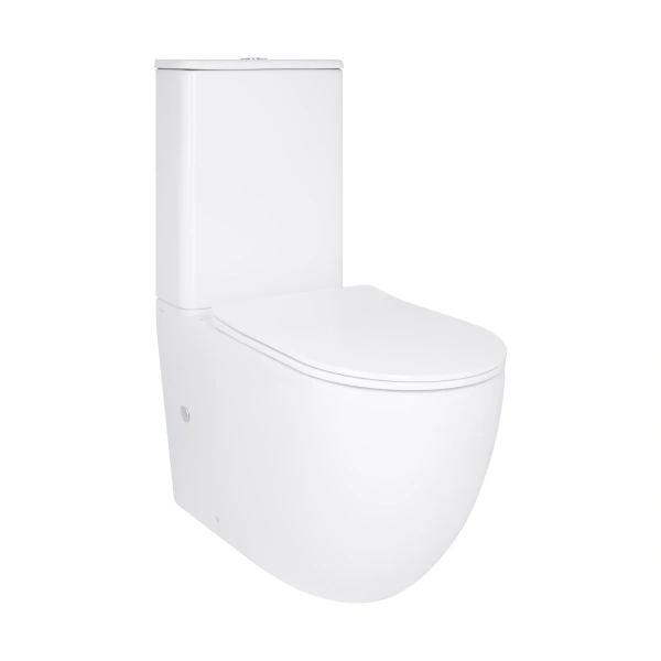 Унітаз підлоговий Qtap Robin New Ultra Quiet безобідковий з сидінням Soft-close WHITE