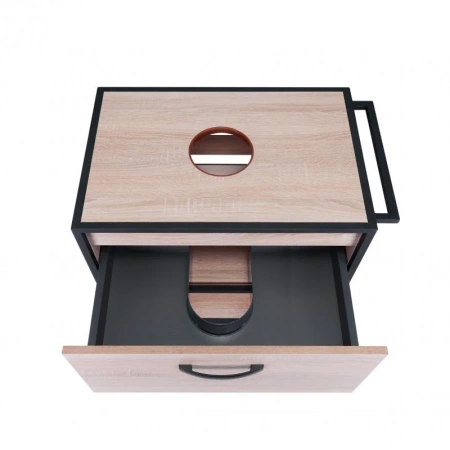 Тумба для підлоги Qtap Taurus 700х616х469 Whitish oak зі стільницею