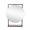 Дзеркало Qtap Taurus 600х850х140 Black/Whitish oak з LED-підсвічуванням