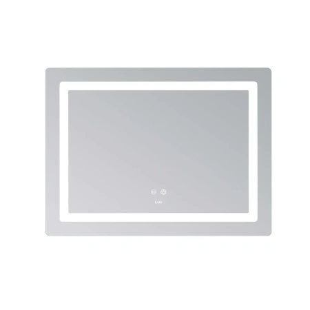 Дзеркало Lidz Kubis (KU2) 800х600 з LED-підсвічуванням Touch, з антизапотіванням, з регулюванням яскравості