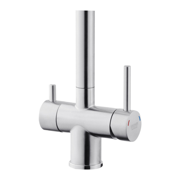 Змішувач для кухні на дві води з гнучким виливом Kroner Klassisch