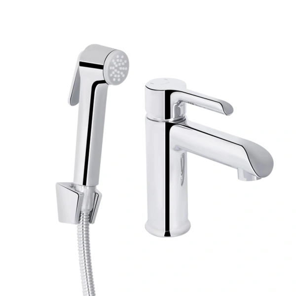 Змішувач для раковини з гігієнічним душем Qtap Grand