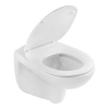 Унітаз підвісний безобідковий Kroner Oker WHI533536 RIMLESS з сидінням