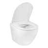 Унітаз підвісний безобідковий Kroner Harz WHI493736 RIMLESS з сидінням Slim Duroplast / Soft-close /