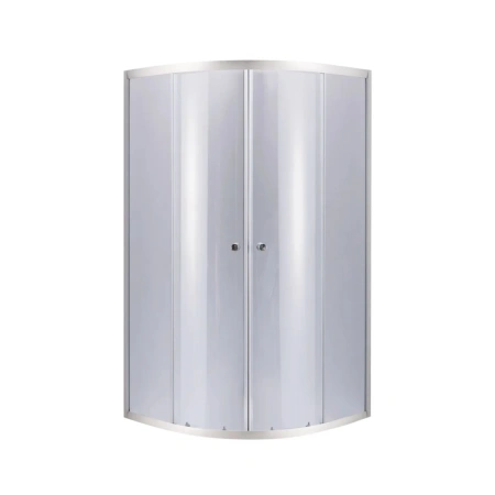 Фото Душова кабіна Lidz Latwa SC80x80.SAT.MID.GR напівкругла, скло тоноване 4 мм + душовий піддон ST80x80x26, з панеллю