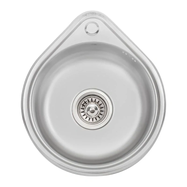 Кухонна мийка Lidz 4539 Satin 0,8 мм
