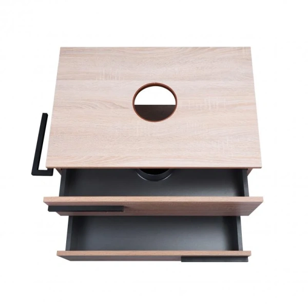 Тумба для підлоги Qtap Taurus 700х616х437 Whitish oak зі стільницею