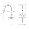 Фото Змішувач для кухні з рефлекторним виливом Lidz