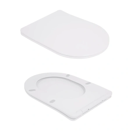 Унітаз підлоговий Qtap Robin New Ultra Quiet безобідковий з сидінням Soft-close WHITE