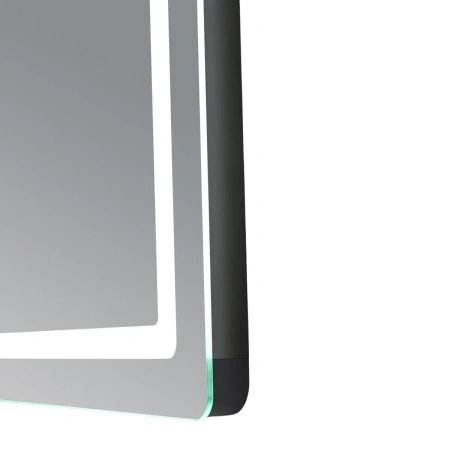 Дзеркало Qtap Mideya (MI2) 1000х800 з годинником, з LED-підсвічуванням Touch, з антизапотіванням, димером, рег. яскравості