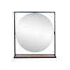 Дзеркало Qtap Taurus 700х850х140 Black/Whitish oak з LED-підсвічуванням