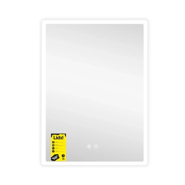Дзеркало Lidz Orion (OR2) 600х800 з LED-підсвічуванням Touch, з антизапотіванням, з регулюванням яскравості