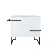 Тумба підлогова Qtap Taurus 700х616х437 White/Whitish oak зі стільницею