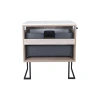 Тумба підлогова Qtap Taurus 600х616х437 White/Whitish oak зі стільницею