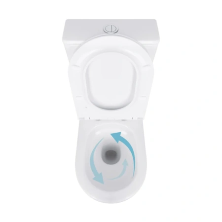 Унітаз підлоговий Qtap Robin New Ultra Quiet безобідковий з сидінням Soft-close WHITE