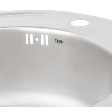 Фото Кухонна мийка Qtap D510 Satin 0,8 мм