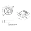 Фото Кухонна мийка Qtap 5745 Micro Decor 0,8 мм