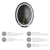 Дзеркало Kroner KRP Spiegel VO1 - 5070 з LED-підсвічуванням та антизапотіванням