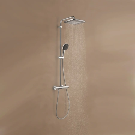 Фото Набір змішувачів 2 в 1 для ванної кімнати Grohe QuickFix Vitalio Comfort Cube зі змішувачем для раковини Dice (UA203101TM)