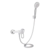 Змішувач для душу Lidz Latwa 010 (з душовим гарнітуром) (k40) White
