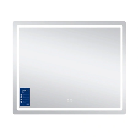 Дзеркало Qtap Mideya (MI2) 900х700 з LED-підсвічуванням Touch, з антизапотіванням, з димером, рег. яскравості