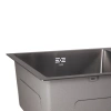 Фото Кухонна мийка на дві чаші у чорному кольорі PVD Lidz 78*43 Brush 3,0/1,0 мм
