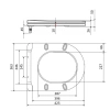 Сидіння для унітаза Qtap (Robin 490) 425x363x50 мм, Matt Black, з мікроліфтом Slim Duroplast, Quick Release