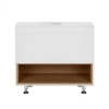 Тумба підлогова Qtap Robin 800х616х437 White/Whitish oak зі стільницею