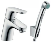 Змішувач для раковини з гігієнічним душем HANSGROHE FOCUS E2