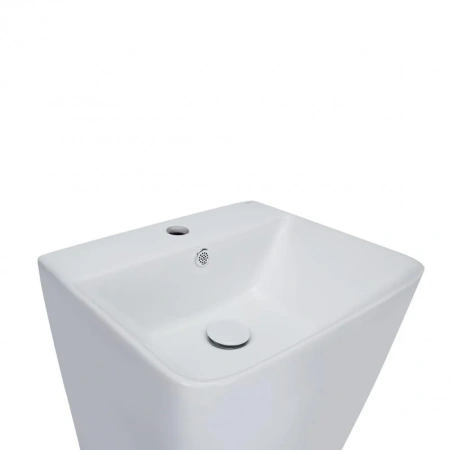 Раковина підлогова моноблок Qtap Tern 440х380х830mm White з донним клапаном